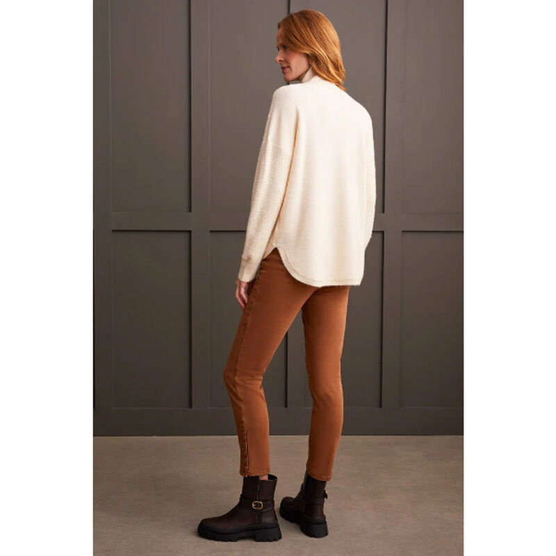 Tribal Textured Mock Neck Sweater Womens image number 1